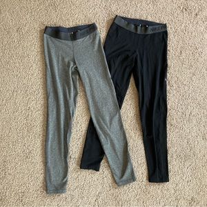 Set of 2 - Nike Pro Womens Workout Gym Leggings - Size Small
